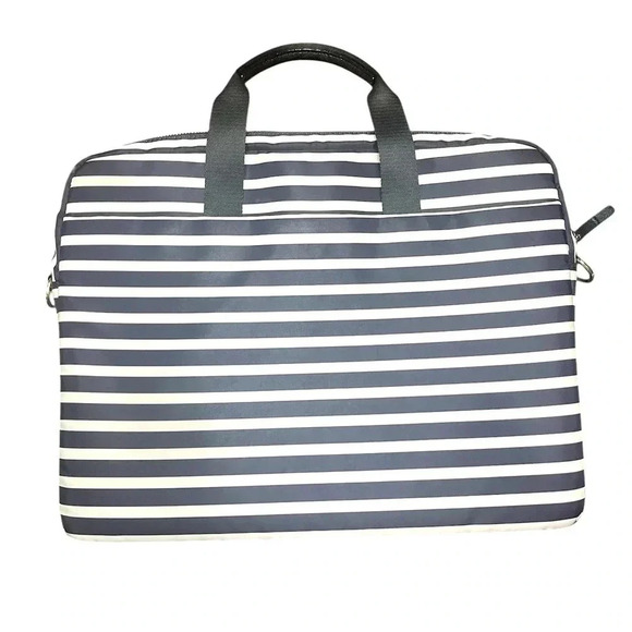 Kate Spade black and and white bag tote laptop bag travel - Picture 2 of 13